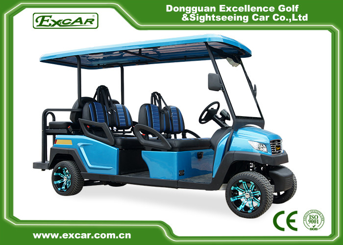 4 Wheels 6 Seater Electric Golf Car With Lithium / Lead Acid Battery