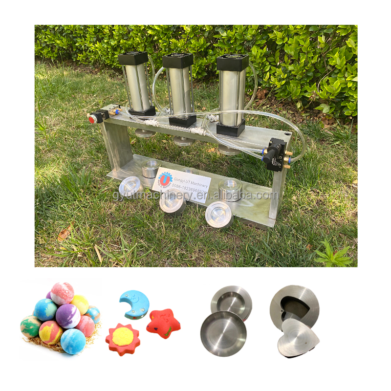 Mechanical Handmade Bath Bomb Press Pneumatic Soap Stamping Machine with 15 KG Weight