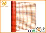 Eco Friendly Plastic Barrier Fencing , Construction Safety Plastic Mesh Netting
