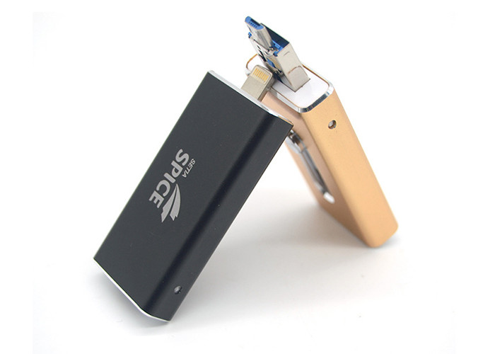 Shock Resistance Micro Usb Drive , Solid State Storage Dual Usb Flash Drive
