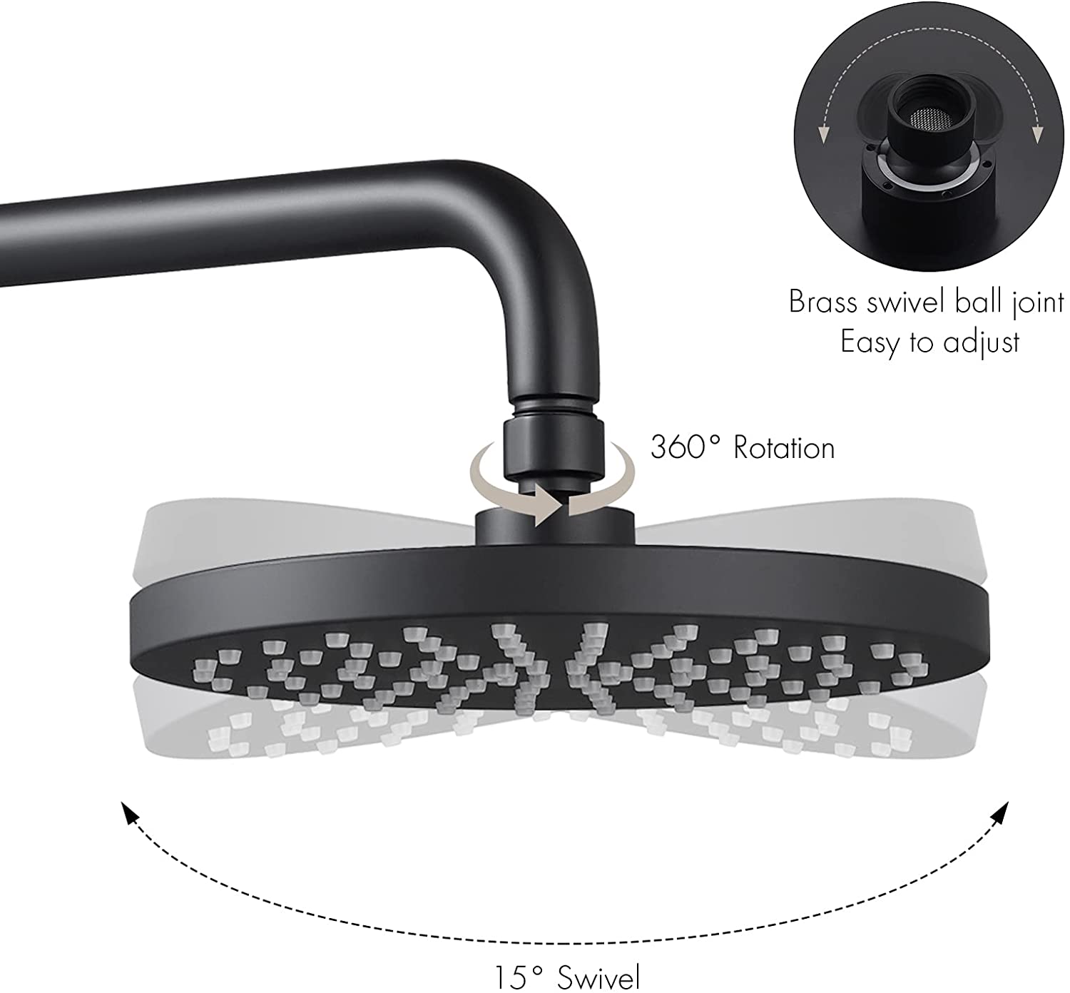 Kingze ceiling shower mixer set bathroom black in wall mounted faucet column rainfall mixer bar shower heads