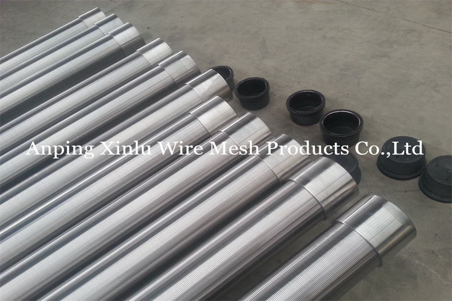 4" Looped V Wire Wrapped Johnson Type Continuous Slot Water Well Screen Pipe For Oil Well Sand Control
