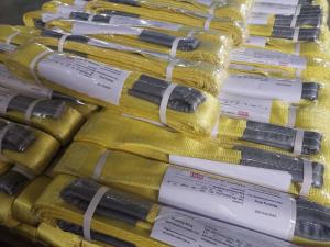 Quality WLL 3T Polyester Lifting Sling , Flat Webbing Sling With Eye Tuv Ce Gs Approved wholesale