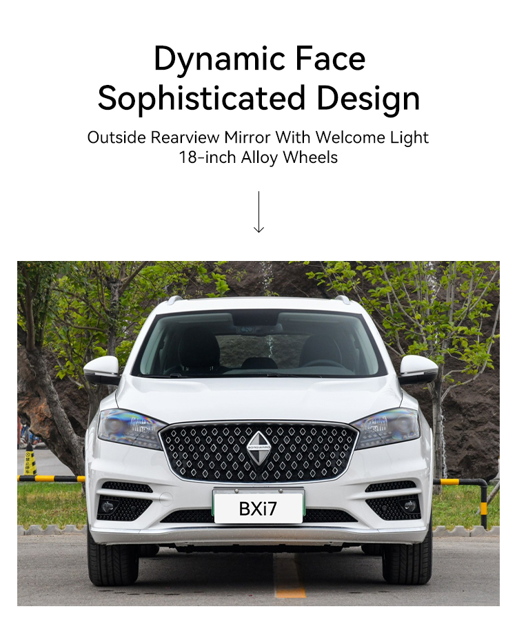 2023 Borgward Bxi7 Pure Electric speed 195km/h Fast Charging Road Legal Electric Vehicles with 178 kW Total Motor Power