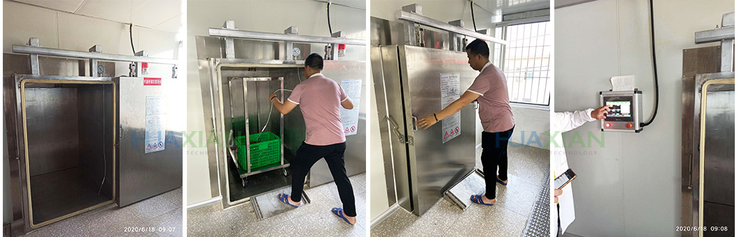 Cooked Food Vacuum Cooler 100kgs Small Sliding Door For Kitchen