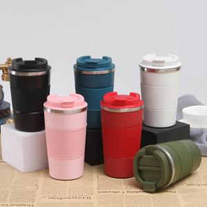 Quality Stainless Steel 12oz Vacuum Insulated Coffee Travel Mug Spill Proof Double Walled Tumbler Cups For Keep Hot / Ice Coffee Tea Beer wholesale