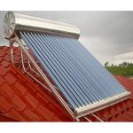100L-300L Slope Roof Vacuum Tube Non-Pressure Stainless Steel Solar Hot Water
