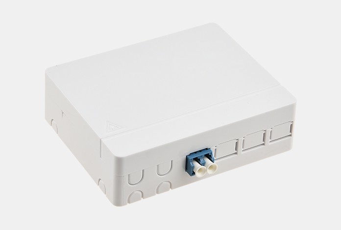 SM / MM Fiber Wall Outlet Box 4 Core Outdoor Fiber Termination Box