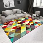 Factory Price Aesthetic 3D Geometric Figure Printed Artistic Living Room Carpet