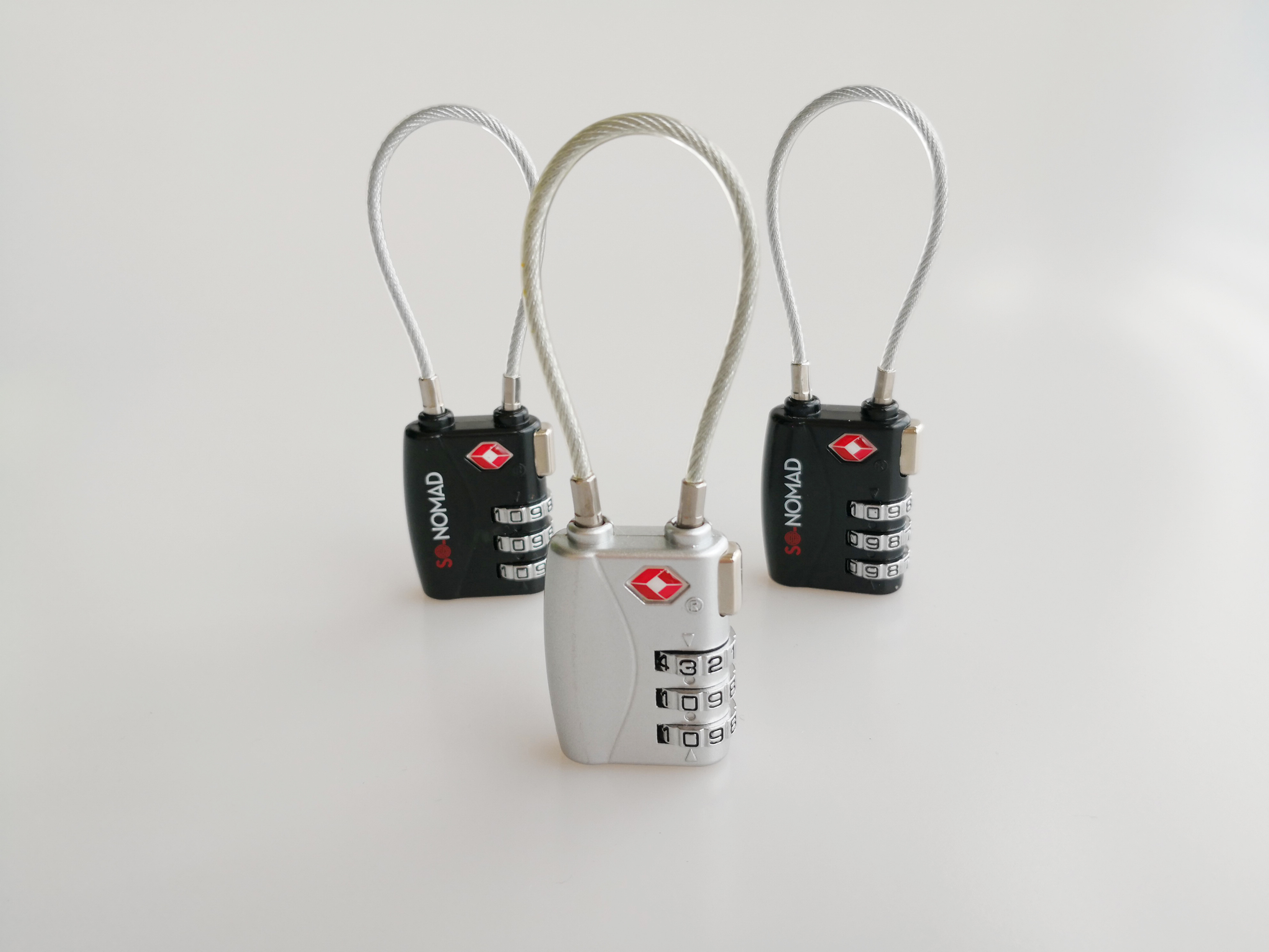 35.2g TSA Combination Padlock / TSA 21100 3 Digit Number Lock PC Material