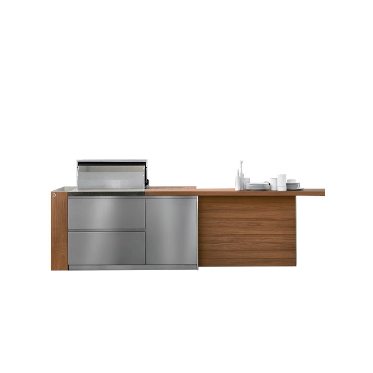 Gas Grill 304 Stainless Steel Outdoor Kitchen Cabinets Australian Style Customized
