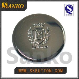 Quality New fashion high polished metal button for EU &amp; US market wholesale