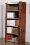 classical old style antique leather bookcase furniture