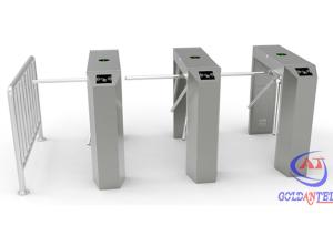 Quality RFID Tripod Turnstile Gate Mechanism , Stainless Steel entrance security systems wholesale