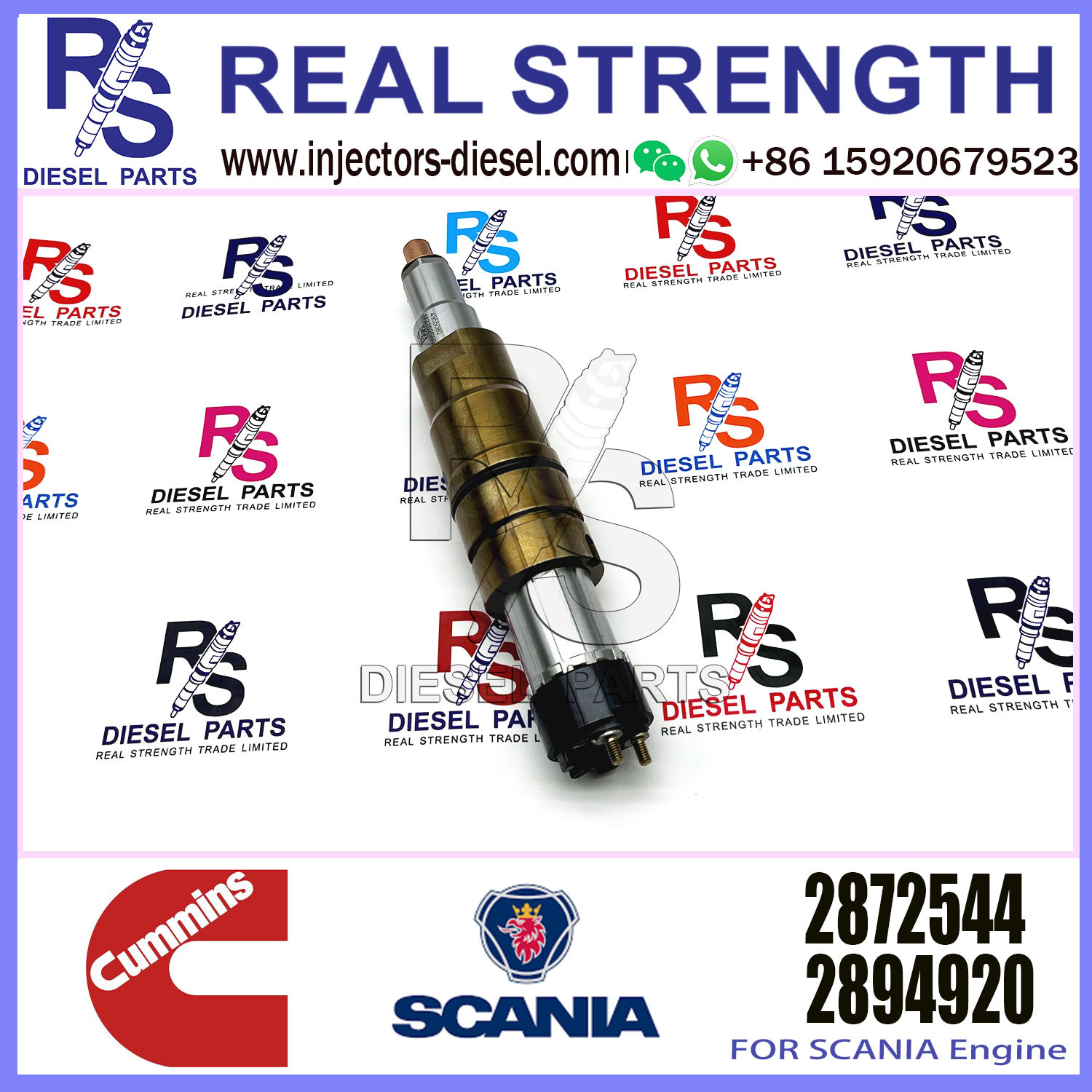 Diesel Common rail fuel injector 2872405 2872544 2894920 2897320 for SCANIA Excavator DC09 DC13 DC16