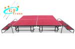 Steel Aluminum Stage Truss Durable Mobile Folding Stage For Roadshow
