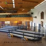 Fireproof Retractable Grandstands For Indoor Stadium Center