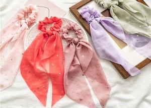 Quality Spring/summer red chiffon moon star Arabia streamer large coil hair accessories cross border hair - free lady tie hair wholesale