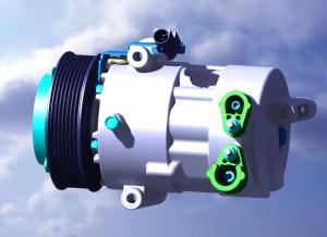 Quality 160cc 12v Electric Automotive Air Conditioning Compressor wholesale