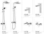 Brushed Bathroom Vessel Faucet Deck Mounted Bathroom Water Tap