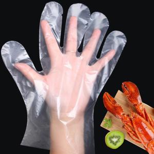 Quality Plastic HDPE/LDPE PE Disposable Poly Food Service Hand Gloves wholesale