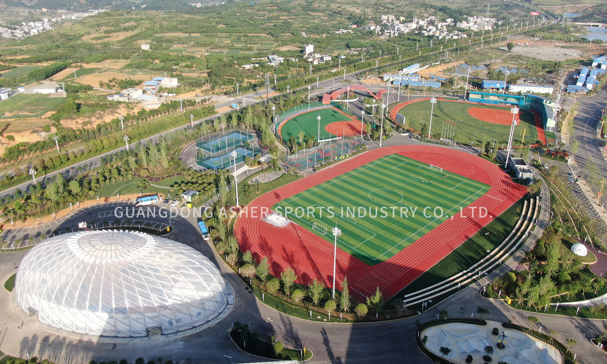 Full PU IAAF Standard Track , Eco Friendly Sports Running Synthetic Track
