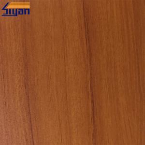 Quality Cherry Wood Grain PVC Furniture Film For Vacuum Pressing Kitchen Cabinet wholesale