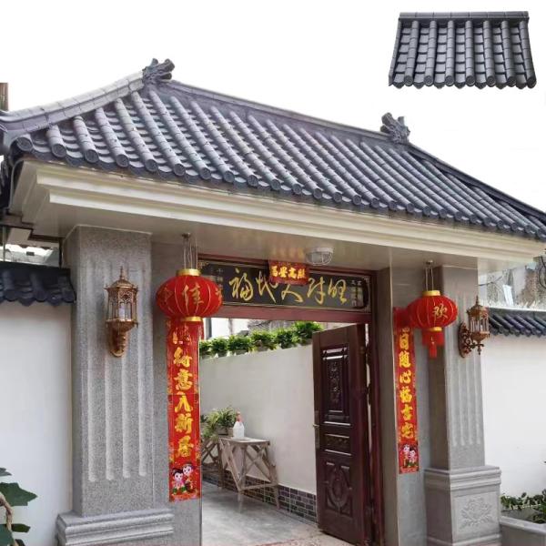 Plastic Japanese Roof Tiles Lightweight Building Material Wall Tiles Roof Sheet