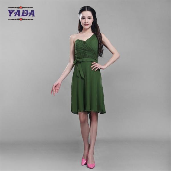 Green color anti-wrinkle elegant party women's loose t-shirt chiffon boutique