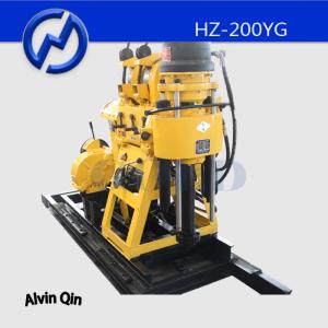 Quality Hydraulic water drilling rig diamond core drilling rig HZ-200YG mobile drilling rig wholesale