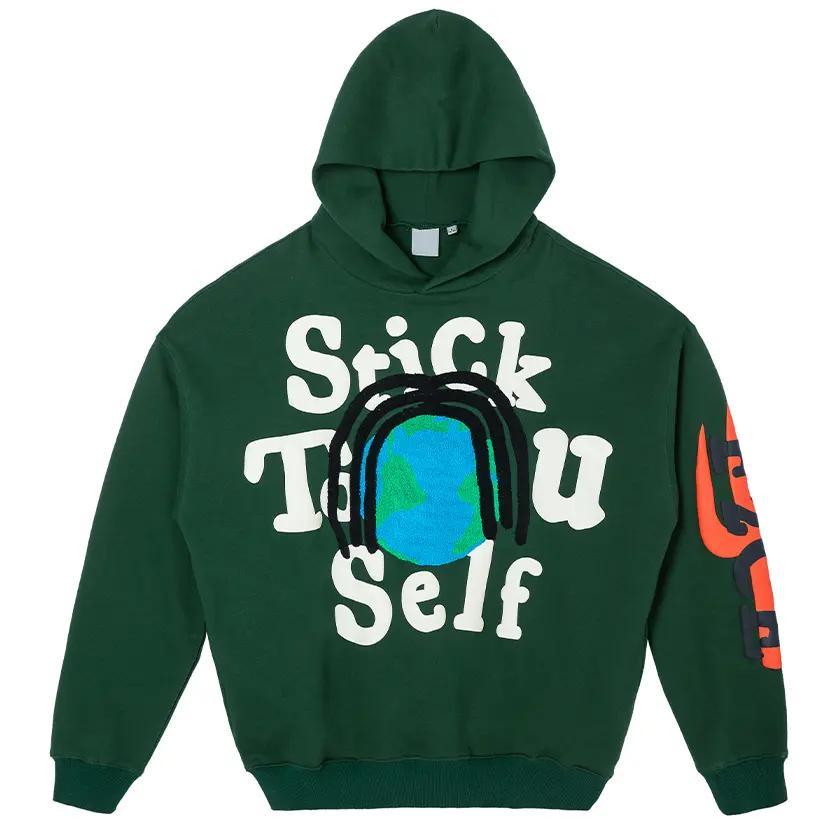 Casual Print Hoodie Gothic Casual Alphabet Statement Streetwear Sintage Long Sleeve Men Hoodie