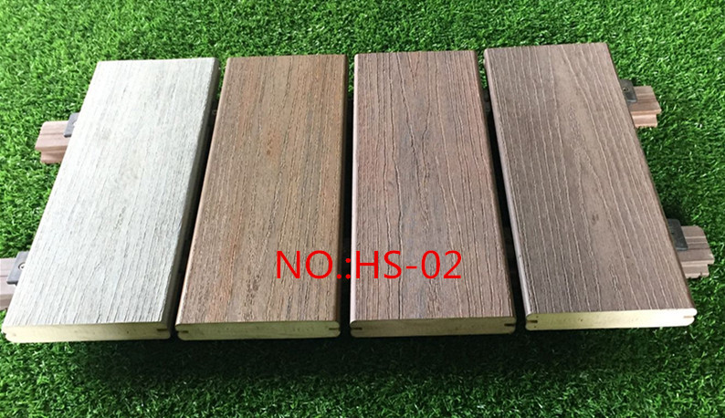 Outdoor Garden Park Yard and Balcony Decking with PVC Wooden WPC Flooring Customized