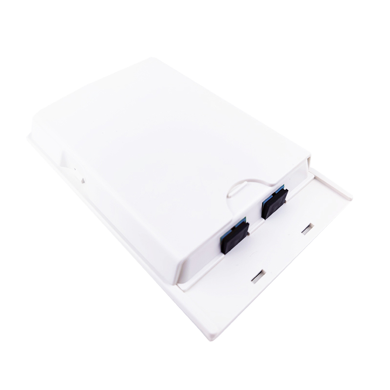5 2 Cores SC UPC Plastic Fiber Optic Faceplate Socket Panel for FTTH Applications