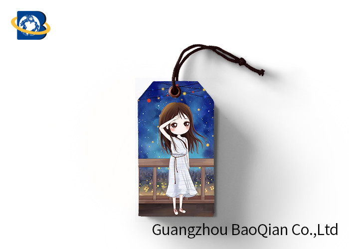 Cartoon 3D Picture Custom Printed Hang Tags , Personalized Hang Tags For Clothing