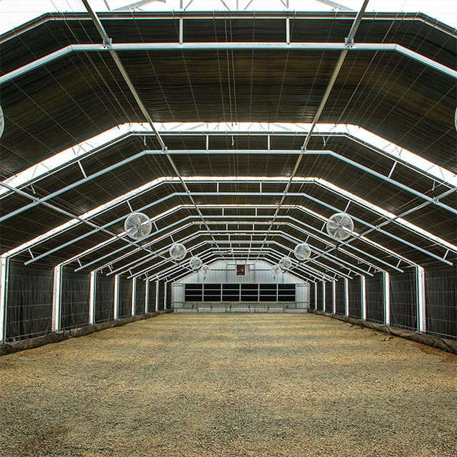 Light Deprivation Greenhouse Stable Structure for Commercial Farming
