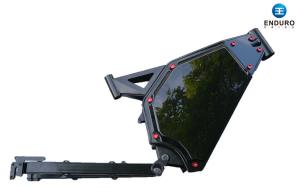 Quality Matte Black Mountain Bike Frame , Steel Mtb Frame Suspension Design wholesale