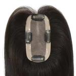 Top Quality 100% Remy Hair Women Toupee 14 16 inch natural black fine mono base