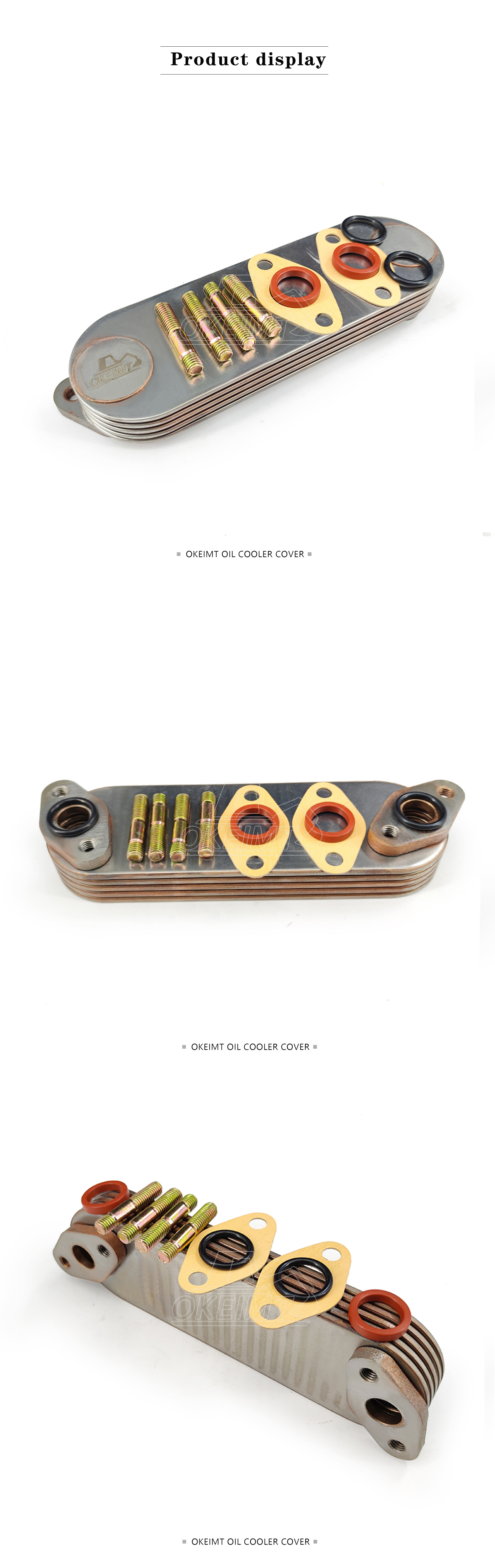 OKEIMT 6D31 Mitsubishi Oil Cooler Me013360 Stainless Steel