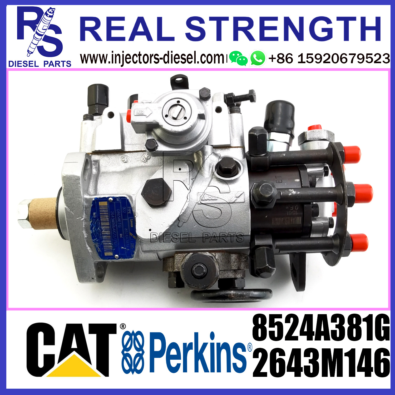Delphi 6 Cylinder Fuel Injection Pump 8524A381G 2643M146 For Tractor or Truck Engine Assembly
