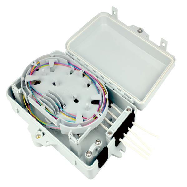 FTTH Network Access Outdoor IP65 4 Cores Fiber Optic Termination/Distribution