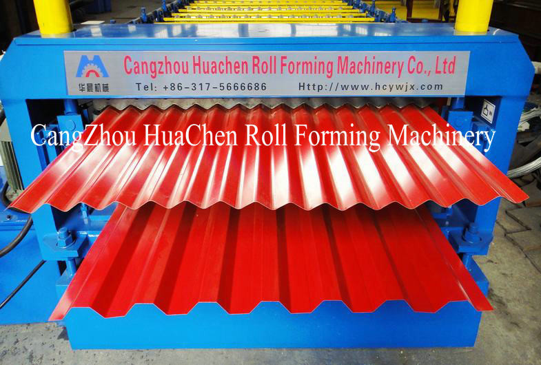 Double Layer Roofing Panel Roll Forming Machine For IBR / Corrugated Sheet
