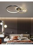 Modern Simple Round Led Ceiling Light Minimalist Living Room Bedroom Black Gold