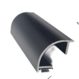 Quality 6060 6061 Aluminium Glass Door Profiles Silver Anodized Powder Coated wholesale