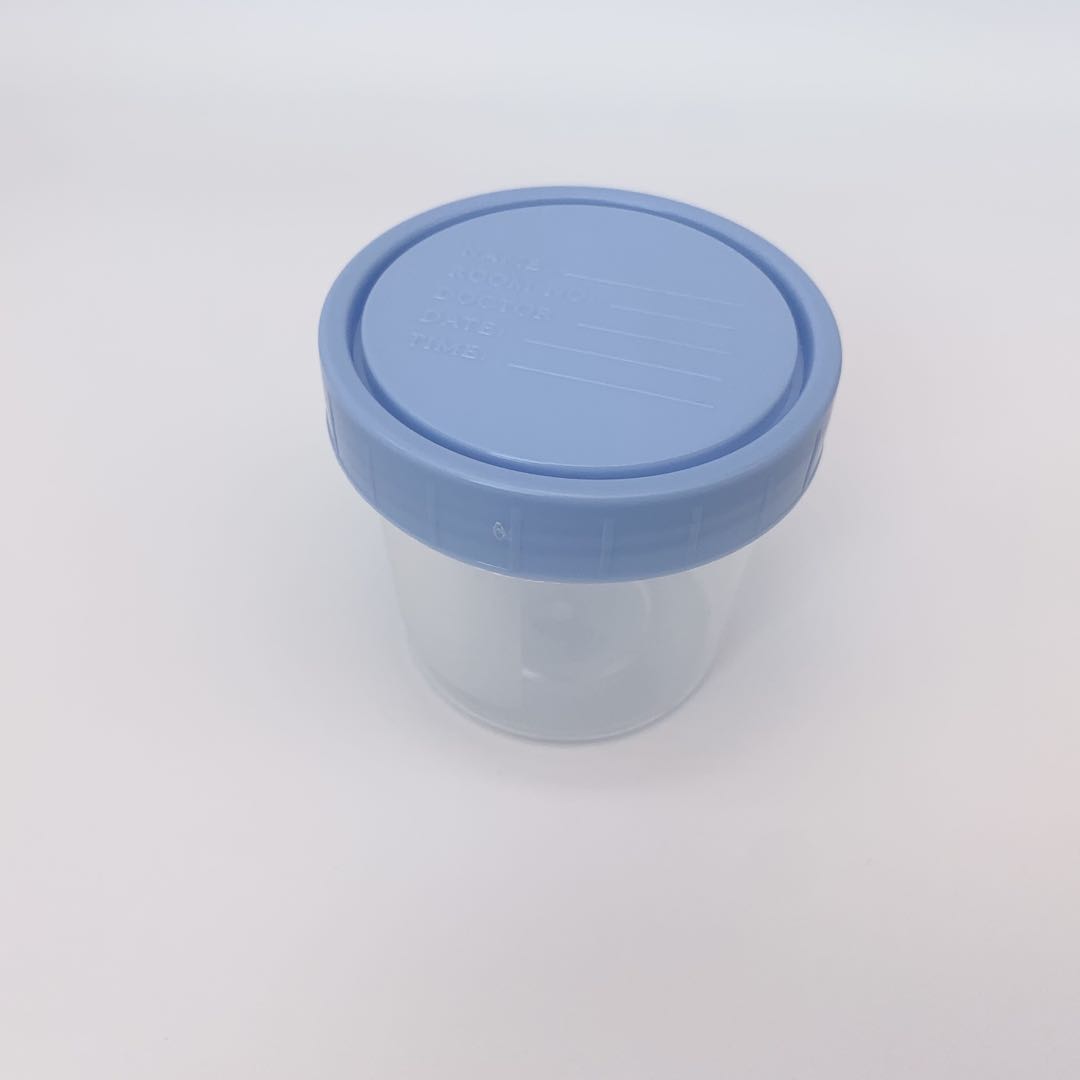Medical urine container cup 100 ml disposable plastic urine test cup