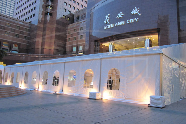 400 People Outdoor Transparent Wedding Marquee Tent Waterproof PVC Fabric