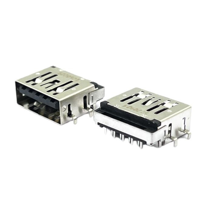 PA9T Black USB3.1 A Mini Usb Female Jack Socket SMT DIP Soldering 9Pin