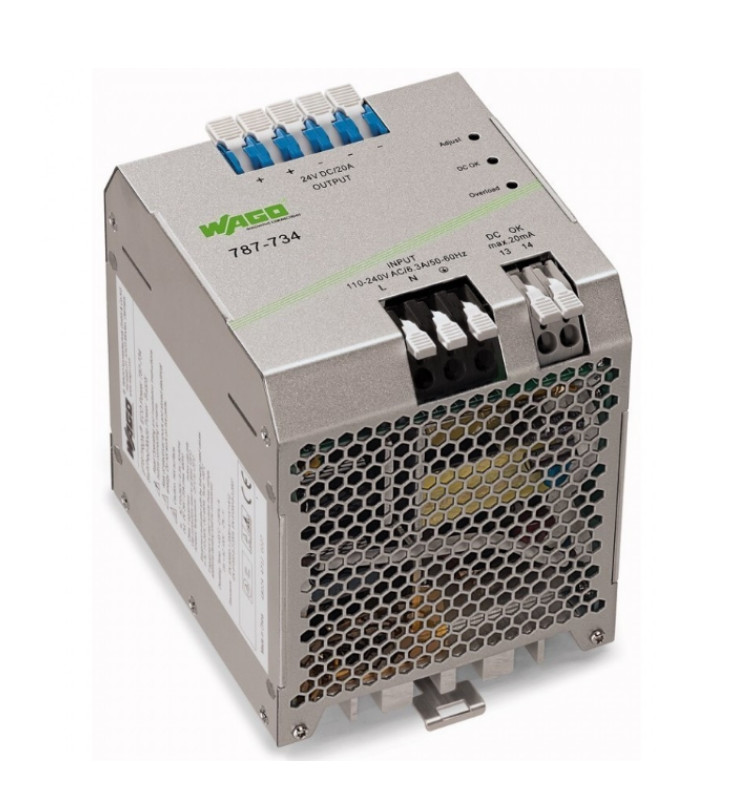 Original WAGO 787-734 787-885 Switched-mode Power Supply 24 VDC Output Voltage 20 A Output Current