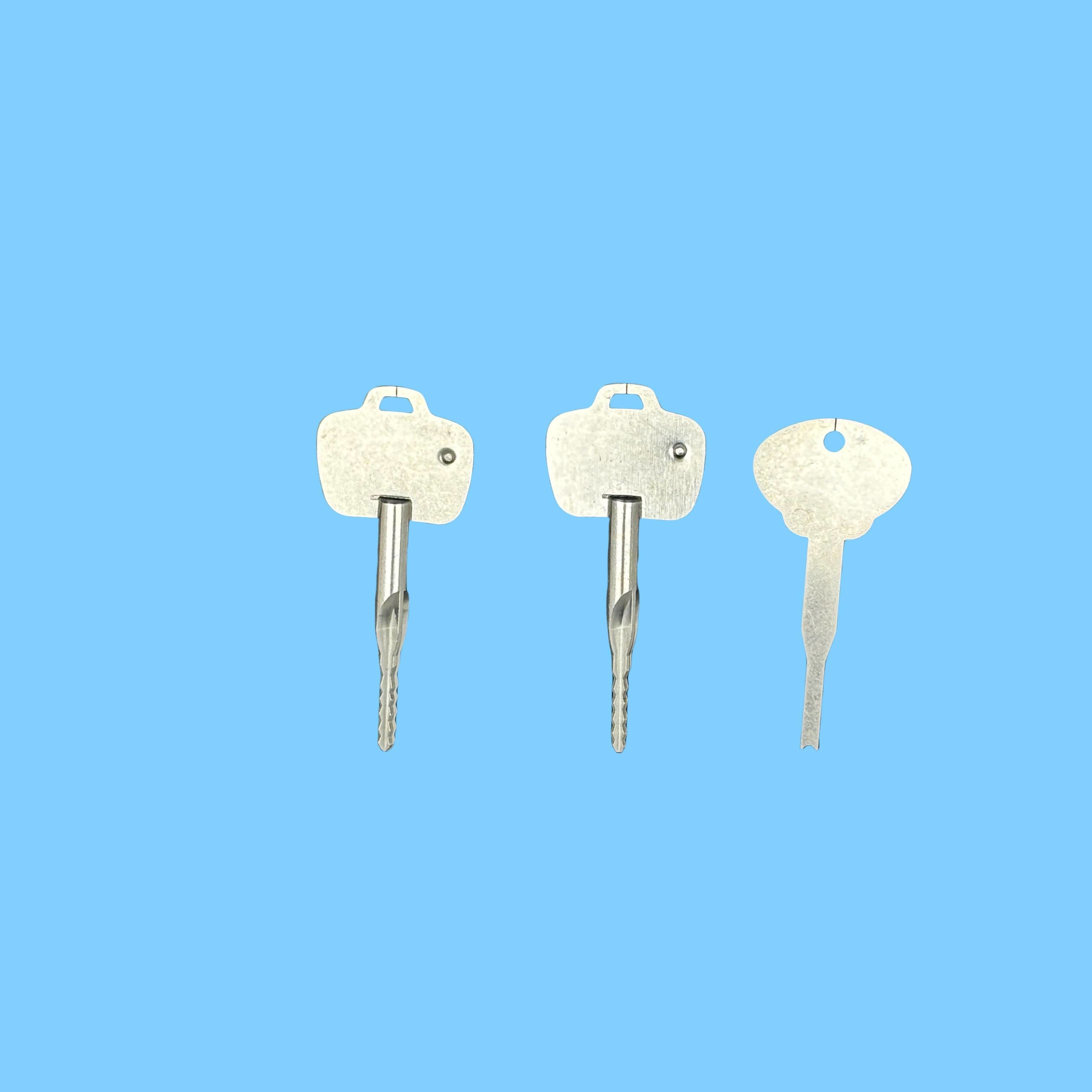 Locksmith Brass Key Blank 2pcs Household Key For Beginner intermediate