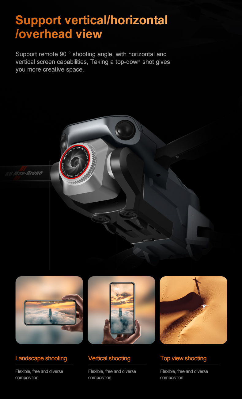 K12 Drones Design Foldable Helicopter with Screen Remote Wifi FPV Obstacle Avoidance and Other Image Transmission Distance