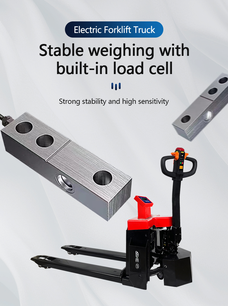 1-3t Wide Electric Forklifts with Scale and 30mm Ground Clearance
